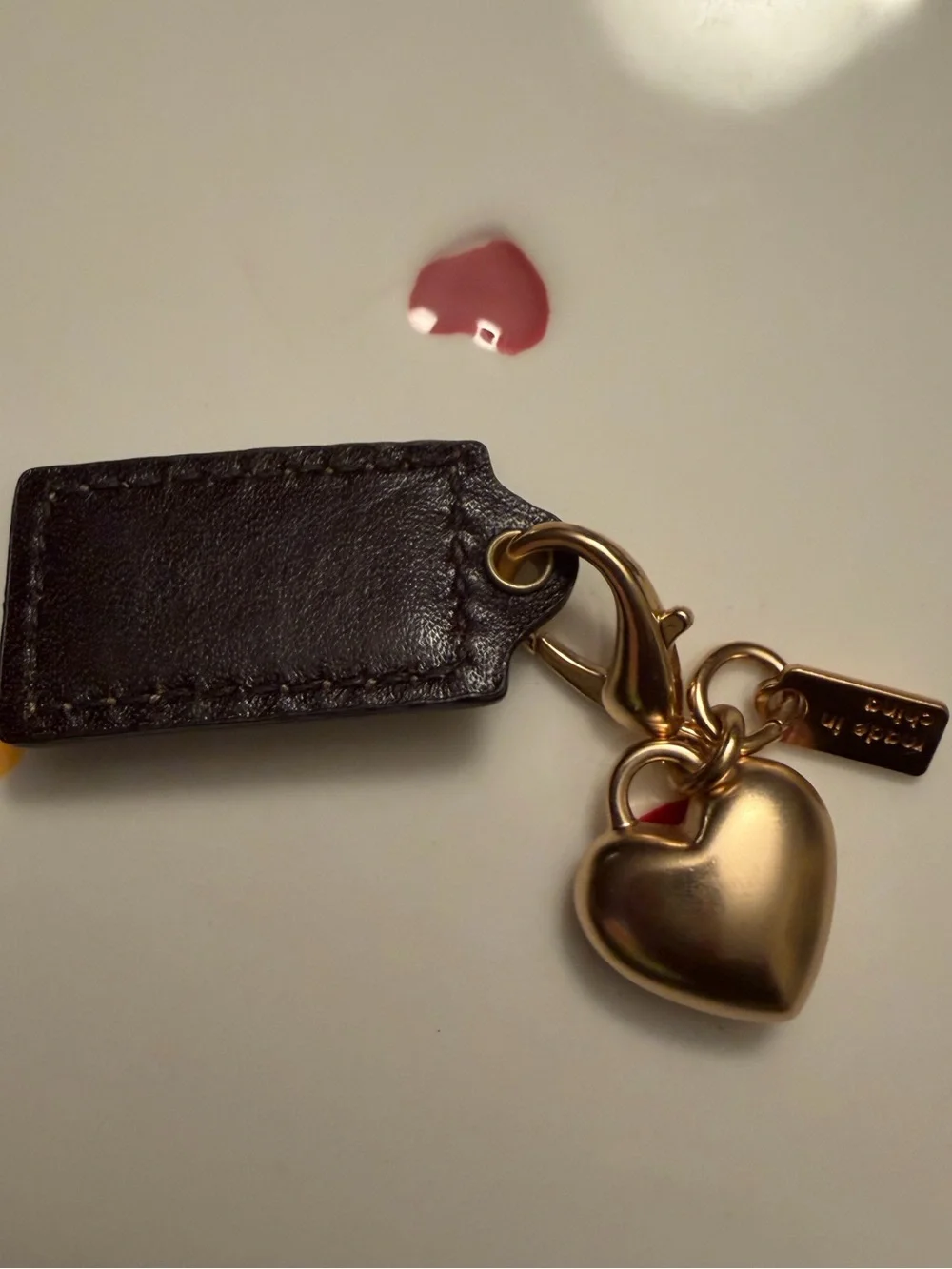 Coach Heart Charm Euc (bundle)